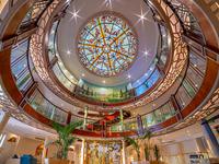 The lobby of the Sonesta Moon Goddess Nile River cruise.